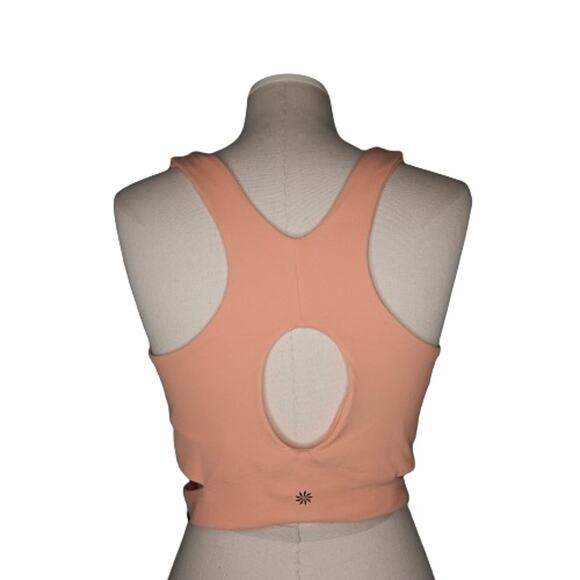 Athleta Conscious Cut Out Crop Tank Sports Bra - Picture 5 of 7